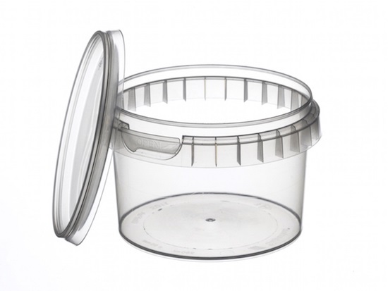 Verzegelbaar TP beker / pot / bak met diameter 95 mm. en inhoud 315 ml. - Joop Voet Verpakkingen